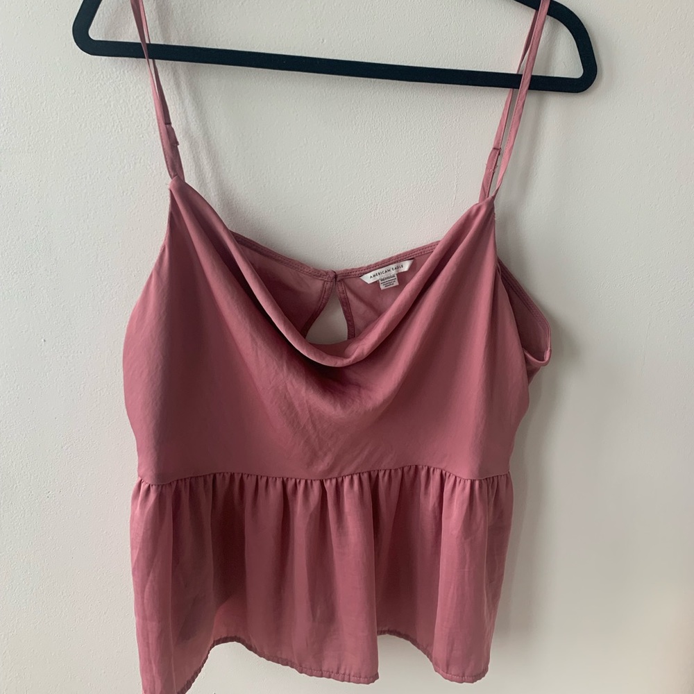 XXL American Eagle Cowl Neck Cropped tank